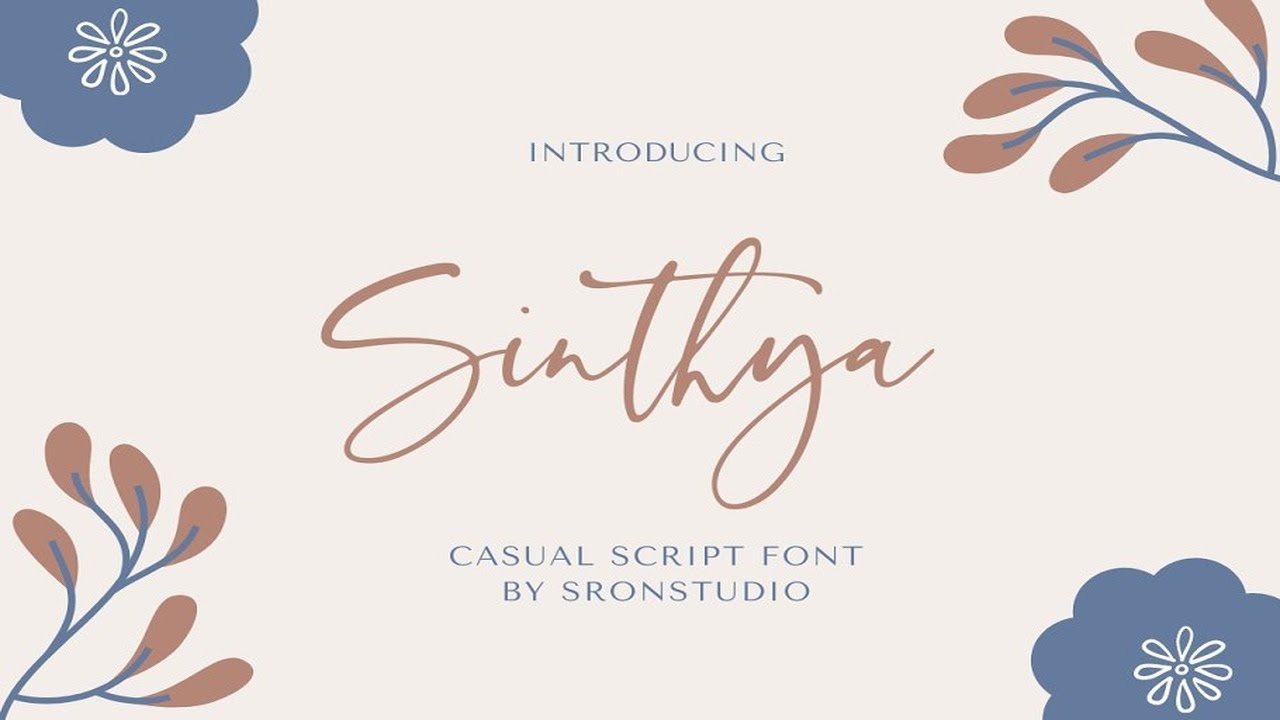 Sinthya   Casual Script Font Font Free Download