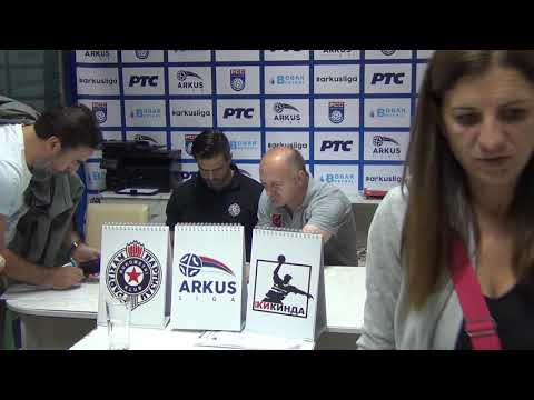 ARKUS liga 1. kolo / RK Kikinda - RK Partizan / Konferencija za medije