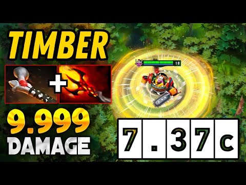 New Meta One Shot Timbersaw Dagon + Atos Builds 56Kills Raid Boss Blood Stone Dota 2