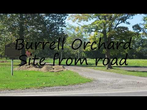 How to pronounce Burrell Orchard Site from road in English?