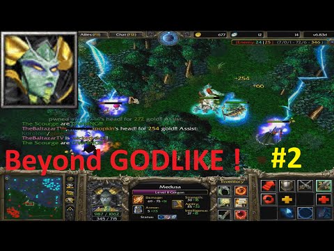DotA 6.83d - Medusa Beyond GODLIKE ! #2