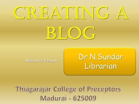 Creating Blog Using Blogger Creating Blog Using Blogger