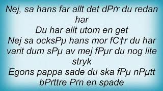 Ted Gardestad - Egon Lyrics