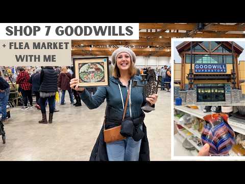 2 DAYS OF SHOPPING GOODWILLS AND A NEW FLEA MARKET! | Thrift With Me 