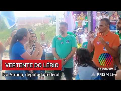 Iza Arruda, deputada federal, durante caminhada em Vertente do Lério 2026 