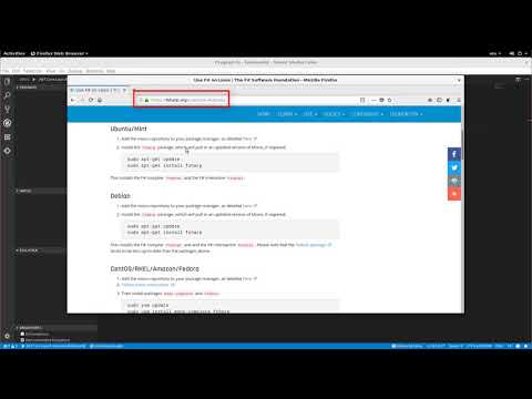 F# on .NET Core - Working with an F# script on Linux