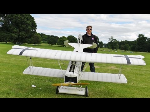 RC DAWN PATROL UK 1/3 SCALE WW1 SCOUT / FIGHTERS - WESTON PARK MODEL AIRCRAFT SHOW - 2015