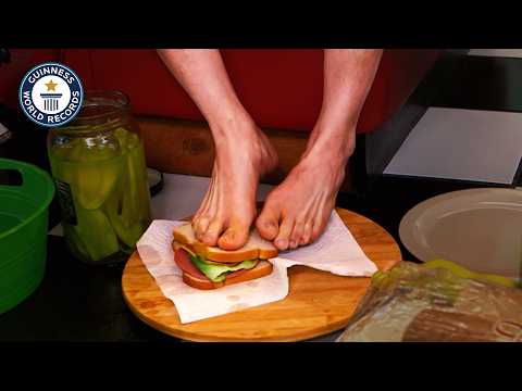 Would You Eat a Sandwich This Guy Made with His Feet?