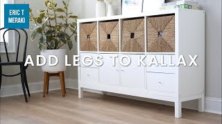 Review & Assembly of IKEA KALLAX Base on Legs Add-On