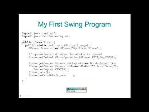 31 Java Swing Controls