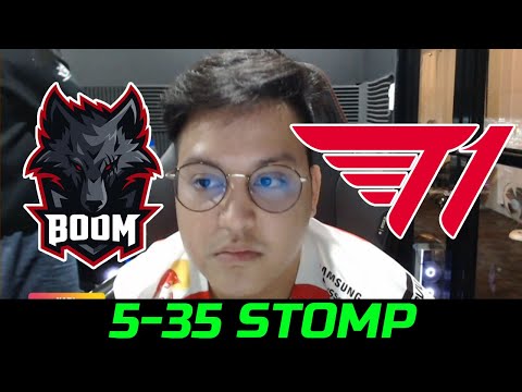 T1 VS BOOM GAME 1 - 5-35 STOMP DPC SEA 2022