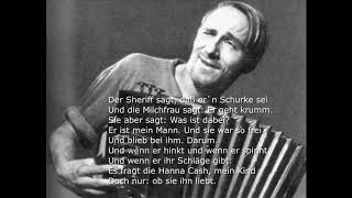 Kadr z teledysku Die Ballade von der Hanna Cash tekst piosenki Bertolt Brecht