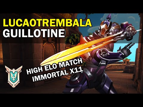High Elo Match lucaoTREMBALA Zhin Paladins Competitive (Master) GUILLOTINE - Immortal X11