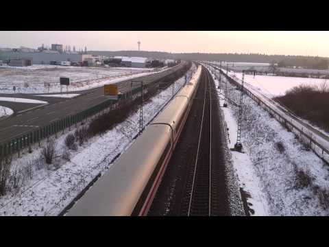 ICE 276 zwischen Karlsruhe und Mannheim mit ca. 210km/h