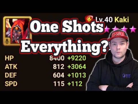 3900 ATK Kaki With 1600 DEF, One Shots EVERYTHING?! - Summoners War