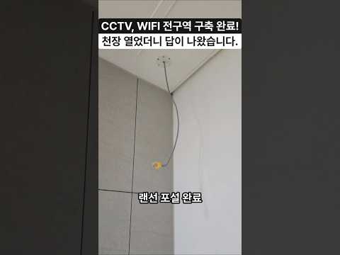 강남 CCTV 랜포설 + 전구역 와이파이 구축 완료! 음영지역 0% 만든 방법 공개!!