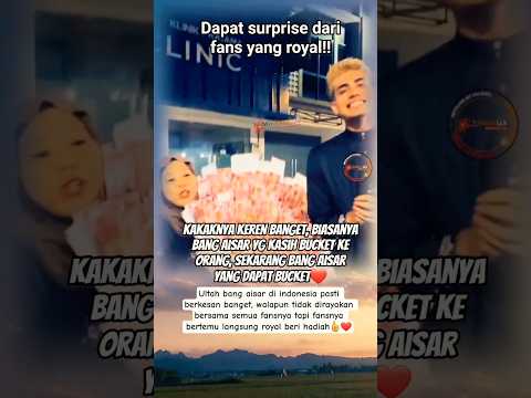 aisar dapat surprise dari fans yang royal #aisarkhaled #aisar