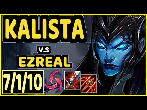 DEFT (KALISTA) vs EZREAL - 7/1/10 KDA BOTTOM ADC CHALLENGER GAMEPLAY - KR
