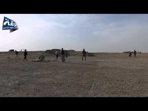 استهداف الفرقة 17 بقذائف الهاون من قبل لواء المنتصر بالله في محافظة الرقة