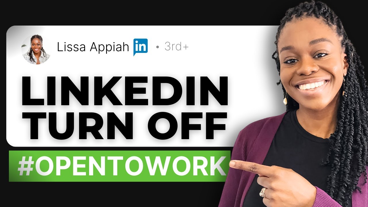 How To Turn Off Open To Work on LinkedIn - YouTube