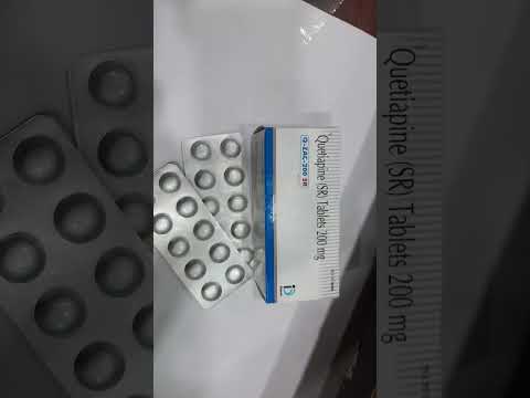 Quetiapine 200mg sr tablets, for oral, packaging type: box