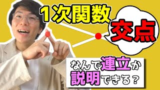 【中学数学】1次関数の交点を求めよ～どこよりも丁寧に～ 3-4