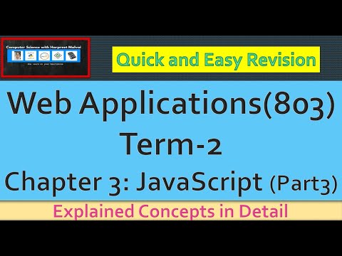Web Applications 803 Chapter 3 Javascript