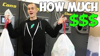 I Spent 1 Day Collecting Cans & Bottles For Money