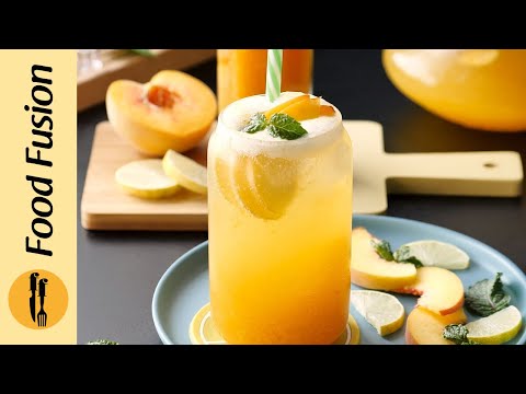 Summer Peach Sparkler Recipe By Food Fusion