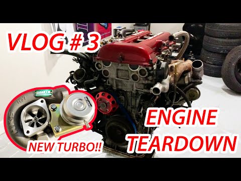 Lucky Labo Vlog # 3 - SR20 Teardown and New Turbo!!