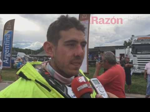 Daniel Nosiglia al concluir la tercera etapa del Rally Dakar 2017