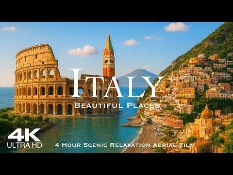 ITALY 2026 🇮🇹 ITALIA Drone Aerial 4K | 4 Hour Ambient Relaxation Film #italy