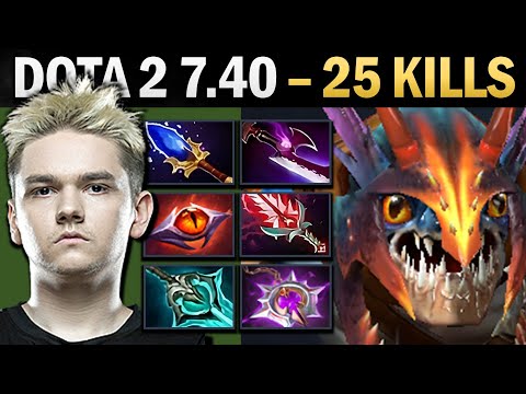 Slark Pro Carry with 25 Kills and Orchid - Gameplay Dota