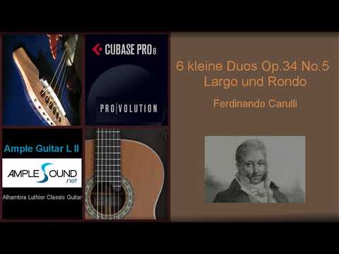 Ferdinando Carulli - 6 kleine Duos Op.34 No.5 - Largo und Rondo