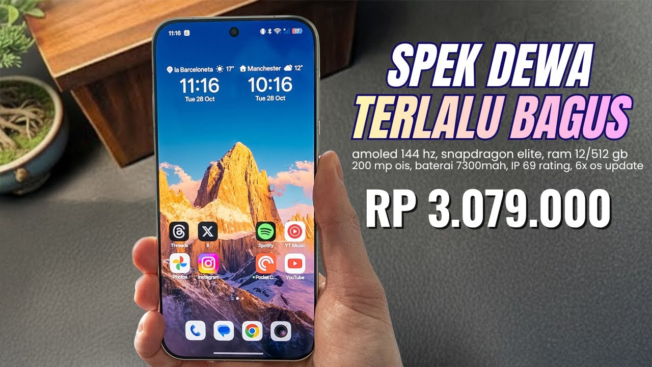 BARU RILIS AUTO LUDES‼️7300mAh, 12/512 GB - HP 3 JUTAAN TERLARIS SPEK TINGGI AKHIR 2025