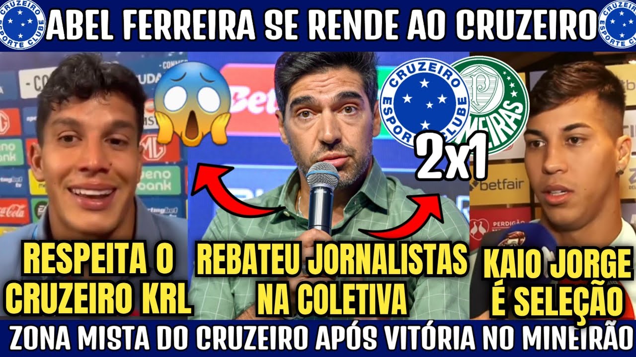 🦊😱 ABEL FERREIRA NÃO AGUENTA E SE RENDE AO CRUZEIRO! ZONA MISTA COM KAIO JORGE,LUCAS ROMERO E+.
