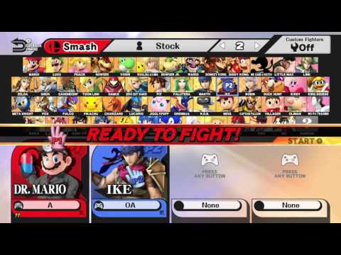 [OS]Game EVO 2nd Qualifiers SSB4: King Wario (Wario, Dr. Mario) vs OA (Ike) - WR1
