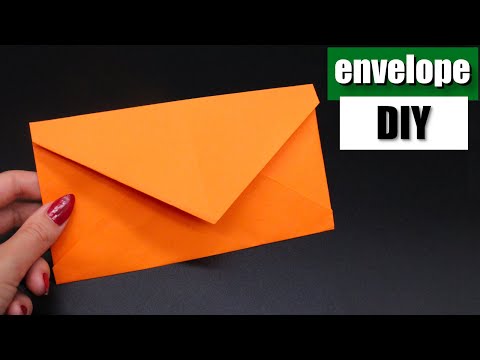 Basteln mit Papier Briefumschlag Din A4 für Geburtstag, Hochzeit & Weihnachten W+