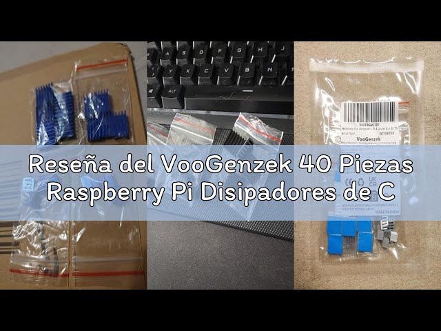 Vídeo relacionado con VooGenzek 40 Piezas Raspberry Pi Disipadores de Calor de Aluminio, Aleta de Enfriamiento con Cinta Adhesiva Conductora Térmica, para Raspberry Pi 4 Model B, Plateado