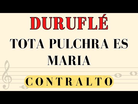 Duruflé - Tota pulchra, alto part