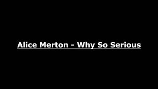 Alice Merton - Why So Serious - lyrics