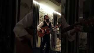 Yosef aka Joey Newcomb singing diaspora at a dinner in Passaic