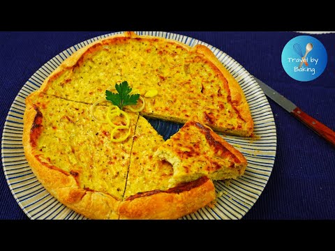 How to make leek tart with puff pastry | Easy and delicious recipe