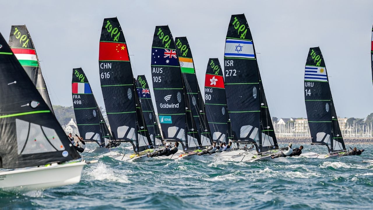 This is 49er sailing...