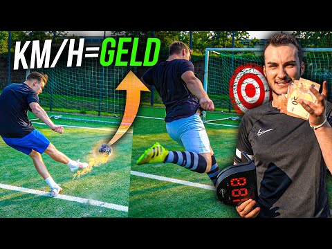 WER DEN STÄRKSTEN SCHUSS HAT GEWINNT GELD!