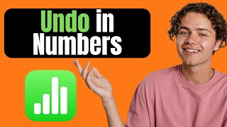 How to Undo in Apple Numbers Spreadsheet