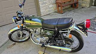 1972 Honda CB450 Idling