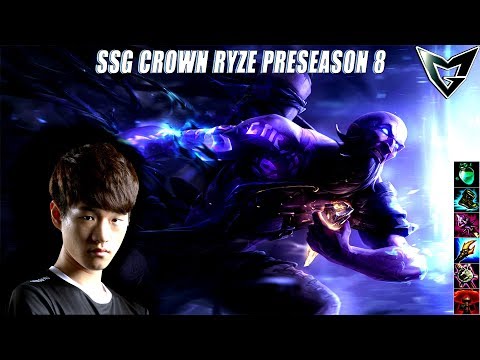 SSG Crown Ryze vs Syndra Preseason 8 League of Legends Pro Gameplay Patch 7.22