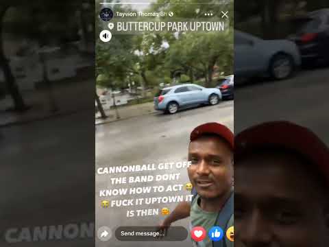 Taysav and Pappygang walking on the block in uptown