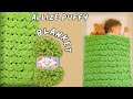 How to Knit a Blanket with Alize Puffy 🧶 (Size Chart Included!) | Easy Beginner Guide